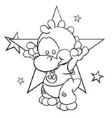 Star Dragon Coloring Page